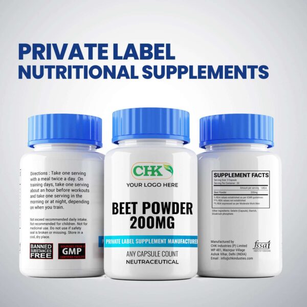 Private Label Beetroot Powder 200mg Manufacturer - Image 2