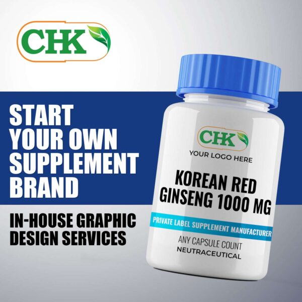 Private Label Korean Red Ginseng 1000 mg Manufacturer - Image 3