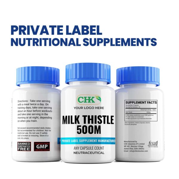 Private Label Milk Thistle 500mg Manufacturer - Image 3