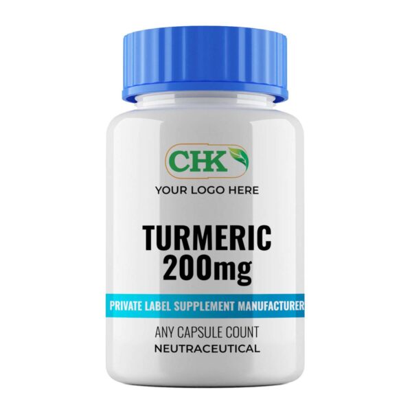 Private Label Turmeric 200mg Supplement Manufacturing