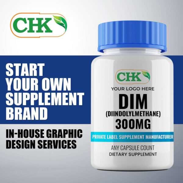 Private Label DIM (Diindolylmethane) 300mg Capsules Manufacturer - Image 3