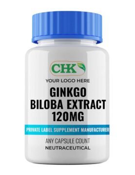Private Label Ginkgo Biloba Extract 120mg, Capsules Manufacturer