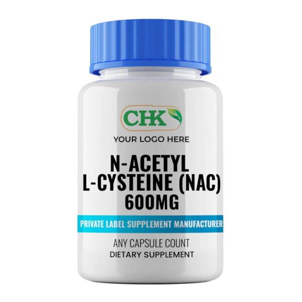 Private Label N-Acetyl L-Cysteine (NAC) 600mg Capsules Manufacturer - Image 2