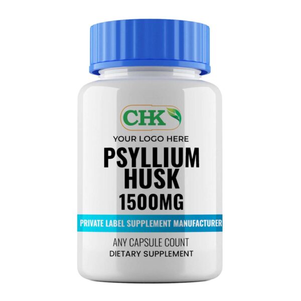 Private Label Psyllium Husk 1500mg Capsules Manufacturer - Image 2