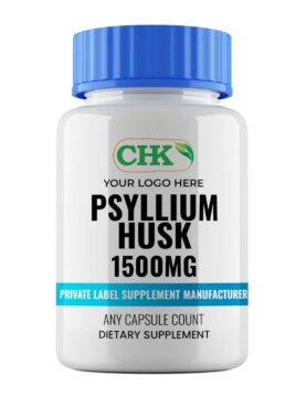 Private Label Psyllium Husk 1500mg Capsules Manufacturer