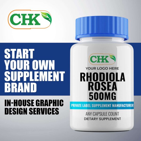 Private Label Rhodiola Rosea 500mg, Capsules Manufacturer - Image 3