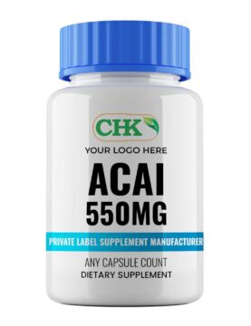 Private Label Acai Capsules 550mg Capsules Manufacturer