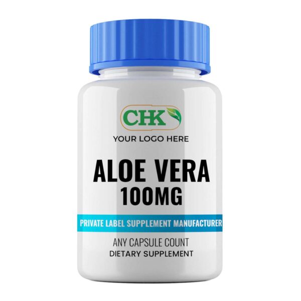 Private Label Aloe Vera 100mg Capsules Manufacturer - Image 2