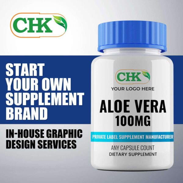 Private Label Aloe Vera 100mg Capsules Manufacturer - Image 3