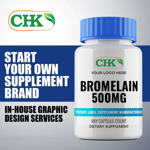 Private Label Bromelain 500mg Capsules Manufacturer - Image 3