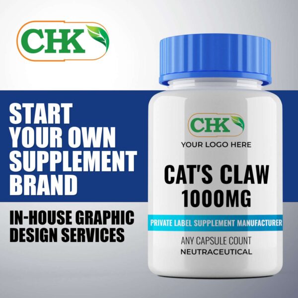 Private Label Cat's Claw 1000mg Capsules Manufacturer - Image 3