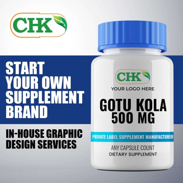 Private Label Gotu Kola 500 MG Capsules Manufacturer - Image 3