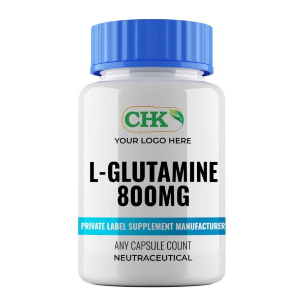 Private Label L-Glutamine 800mg Capsules Manufacturer - Image 2