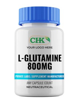 Private Label L-Glutamine 800mg Capsules Manufacturer