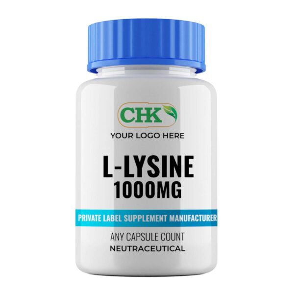 Private Label L-Lysine 1000mg Capsules Manufacturer - Image 2
