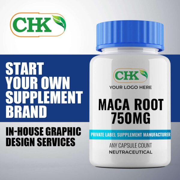 Private Label Maca Root 750mg Capsules Manufacturer - Image 3