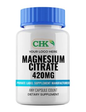 Private Label Magnesium Citrate 420mg Capsules Manufacturer