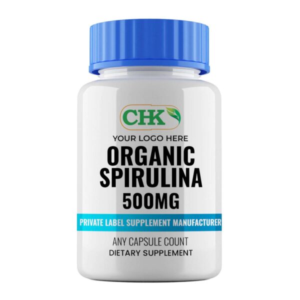 Private Label Organic Spirulina 500mg Capsules Manufacturer - Image 2