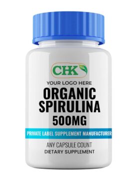 Private Label Organic Spirulina 500mg Capsules Manufacturer