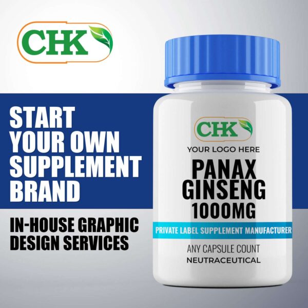 Private Label Panax Ginseng 1000mg Capsules Manufacturer - Image 3