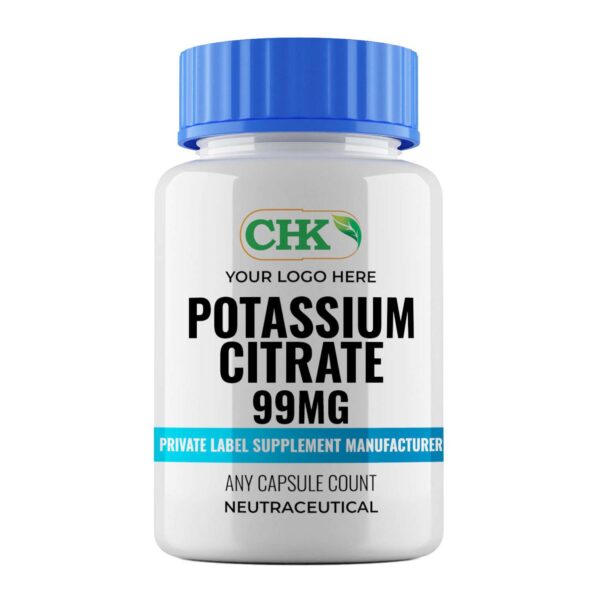 Private Label Potassium Citrate 99mg Capsules Manufacturer - Image 2