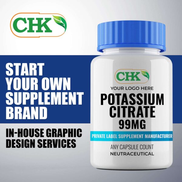 Private Label Potassium Citrate 99mg Capsules Manufacturer - Image 3