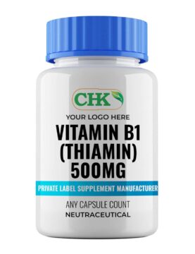 Private LabelVitamin B1 (Thiamin) 500mg Capsules Manufacturer