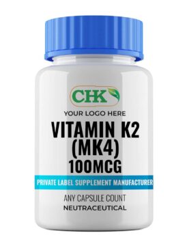 Private LabelVitamin K2 (MK4) 100mcg Capsules Manufacturer