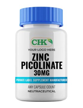 Private Label Zinc Picolinate 30mg Capsules Manufacturer
