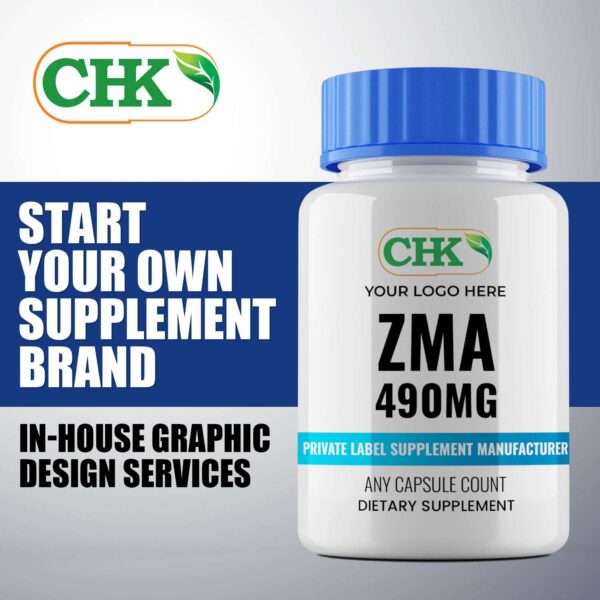 Private Label ZMA 490mg Capsules Manufacturer - Image 3